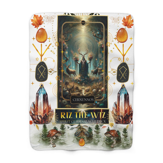 Cozy Cernunnos Forest Guardian Blanket