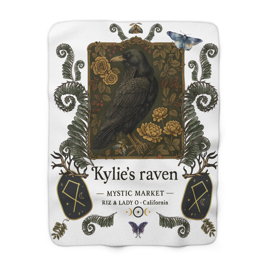 Kylie’s Raven Cozy Sherpa Fleece Blanket